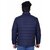 Fashlook Quilted Solid Full Sleeve Blue Jacket for Mens