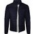 Fashlook Bomber Solid Full Sleeve Dark Blue Jacket for Mens