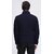 Fashlook Fluffy Solid Full Sleeve Navy Blue Jacket for Mens