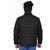 Fashlook Fluffy Solid Full Sleeve Black Jacket for Mens