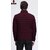 Fashlook Fluffy Solid Full Sleeve Maroon Jacket for Mens