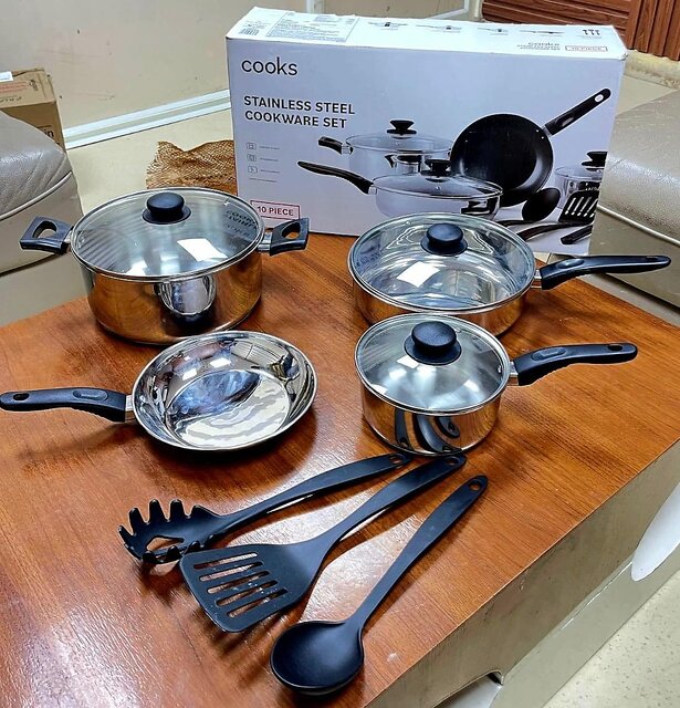 Buy Cooks Stainless Steel Cookware Set 10 Piece Online @ ₹2499 from ...