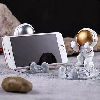 Astronaut Mobile Phone Stand for Dashboard, Adjustment Mobile Phone Holder for All Smartphone  Tabletop (Pack of 1)