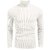 Fashlook Solid Full Sleeve Casual White Sweaters For Mens