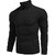 Fashlook Solid Full Sleeve Casual Black Sweaters For Mens