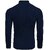 Fashlook Striped High Neck Wool Blend Casual Blue Full Sleeve T-Shirt For Mens