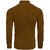 Fashlook Striped High Neck Wool Blend Casual Brown Full Sleeve T-Shirt For Mens