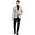 Fashlook Striped High Neck Pure Cotton Casual Maroon Full Sleeve T-Shirt For Mens