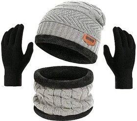 Fashlook Woolen Multicolor Casual Winter Cap (Pack of 2)