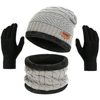 Fashlook Woolen Multicolor Casual Winter Cap (Pack of 2)