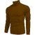 Fashlook Solid Full Sleeve Casual Brown Sweaters For Mens
