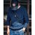 Fashlook Solid Full Sleeve Casual Blue Sweaters For Mens
