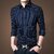 Fashlook Printed Curved Collar Regular Fit Cotton Blend Casual Pink Shirt For Mens