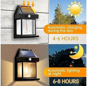 Outdoor Solar Light Waterproof LED Garden Light with Motion Sensor for Pathways and Yard