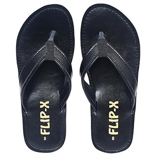 LEACO Men Slippers By Flip X - Leatherette Comfortable, Stylish, Durable, Non-Slip Slippers For Men.-(153496875)