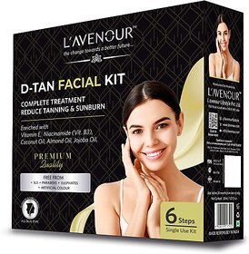 L'avenour D-Tan Facial Kit for Instant Glow, Deep Cleanses, Removes Tan & Pigmentation (30 ml)