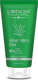 L'avenour Aloe Vera Gel with Vitamin C, E, Pure Aloe Vera & Neem Ext for Face, Body & Hair (150 ml)