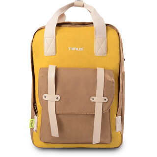 Timus Miami Premium Polyester Trendy Backpack for Women and Men Stylish 21L Backpack fit 15.6 inch Laptop Daypack with
