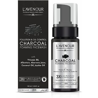 L'avenour Charcoal Foaming Facewash Face Wash (100 ml)
