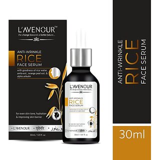 L'avenour Anti-Wrinkle Rice Face Serum for Even Skin Tone, Hydration, Improve Skin Barrier (30 ml)