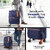 Timus Sportive Soft Sided Premium Polyester 8 Wheels with 360 Degree Rotational Small Cabin Trolley Bagin Built TSA Loc