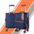 Timus Sportive Soft Sided Premium Polyester 8 Wheels with 360 Degree Rotational Small Cabin Trolley Bagin Built TSA Loc