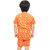 Kid Kupboard Cotton Boys T-Shirt and Short Set, Orange, Half-Sleeves, 5-6 Years KIDS6716