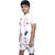Kid Kupboard Cotton Boys T-Shirt and Short Set, White, Half-Sleeves, 9-10 Years KIDS6718
