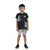 Kid Kupboard Cotton Boys T-Shirt and Short Set, Black, Half-Sleeves, 7-8 Years KIDS6719