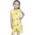 Kid Kupboard Cotton Girls T-Shirt and Short Set, Yellow, Sleeveless, 5-6 Years KIDS6726