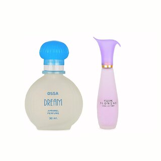 Ossa Dream Collection EDP 30ml And Vision Flowers EDP 110ml Long Lasting Perfume Combo For Men And Women (Pack of 2)