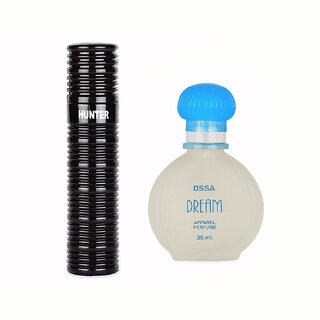 Ossa Hunter EDP 100ml And Dream Collection EDP 30ml Long Lasting Perfume Combo For Men And Women (Pack of 2)