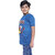 Kid Kupboard Cotton Boys T-Shirt, Blue, Half-Sleeves, 7-8 Years KIDS6739