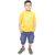 Kid Kupboard Cotton Boys T-Shirt, Yellow, Half-Sleeves, 6-7 Years KIDS6740