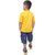 Kid Kupboard Cotton Boys T-Shirt, Yellow, Half-Sleeves, 6-7 Years KIDS6740