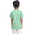 Kid Kupboard Cotton Boys T-Shirt, Light Green, Half-Sleeves, 6-7 Years KIDS6742