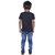 Kid Kupboard Cotton Boys T-Shirt, Dark Black, Half-Sleeves, 6-7 Years KIDS6747