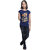 Kid Kupboard Cotton Girls T-Shirt, Dark Blue, Half-Sleeves, 8-9 Years KIDS6759