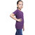 Kid Kupboard Cotton Girls T-Shirt, Dark Purple, Half-Sleeves, 6-7 Years KIDS6760