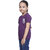 Kid Kupboard Cotton Girls T-Shirt, Dark Purple, Half-Sleeves, 6-7 Years KIDS6760
