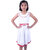 Kid Kupboard Cotton Girls A-Line Frock, White, Sleeveless, 7-8 Years KIDS6775