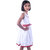 Kid Kupboard Cotton Girls A-Line Frock, White, Sleeveless, 7-8 Years KIDS6775