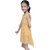 Kid Kupboard Cotton Girls A-Line Frock, Yellow, Sleeveless, 6-7 Years KIDS6776