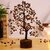 Crystal Divine Tiger Eyes Crystal Tree Handmade Home Decor Items Crystal Bonsai Tree Showpiece for Home Decor Vastu Gift