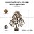 Crystal Divine Tiger Eyes Crystal Tree Handmade Home Decor Items Crystal Bonsai Tree Showpiece for Home Decor Vastu Gift