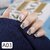 24 Pieces/Box Designed Press on Nails Square Shape Fake Nails 10 Sizes Nail Adhesives Included Full Cover Artificial Nails (A12 1 Box)