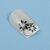 24 Pieces/Box Designed Press on Nails Square Shape Fake Nails 10 Sizes Nail Adhesives Included Full Cover Artificial Nails (A12 1 Box)