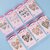24 Pieces/Box Designed Press on Nails Square Shape Fake Nails 10 Sizes Nail Adhesives Included Full Cover Artificial Nails (A12 1 Box)