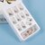 24 Pieces/Box Designed Press on Nails Square Shape Fake Nails 10 Sizes Nail Adhesives Included Full Cover Artificial Nails (A12 1 Box)