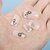 24 Pieces/Box Designed Press on Nails Square Shape Fake Nails 10 Sizes Nail Adhesives Included Full Cover Artificial Nails (A12 1 Box)